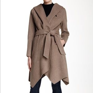 NWT ZAC Zac Posen Wool Blend Coat with hood
